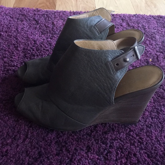 Coach Peep Toe Wedges - Picture 2 of 7